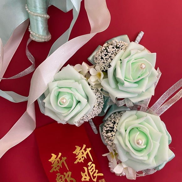 ❌SOLD, Wedding bouquet, artificial foam flowers. - Picture 5 of 6